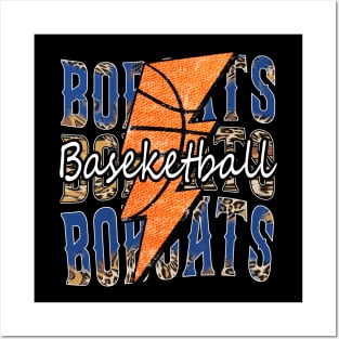 Graphic Basketball Bobcats Proud Name Vintage Posters and Art